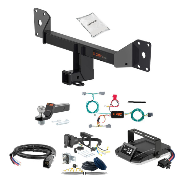 07-14 Volvo S80  1.25 CURT Trailer Hitch + Assure Proportional Brake Controller Kit HBCW2545 - CURT