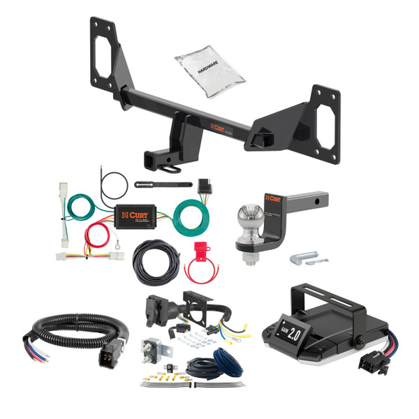 10-11 HONDA Accord Crosstour 1.25 CURT Trailer Hitch + Assure Proportional Brake Controller Kit HBCW1330 - CURT