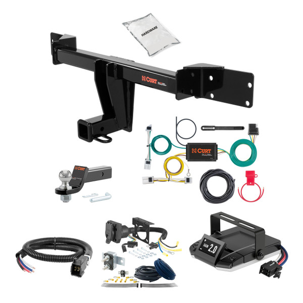 97-03 Infiniti QX4  2 CURT Trailer Hitch + Assure Proportional Brake Controller Kit HBCW1490 - CURT