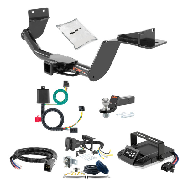 21-23 Hyundai Santa Fe 2 CURT Trailer Hitch + Assure Proportional Brake Controller Kit HBCW1437 - CURT