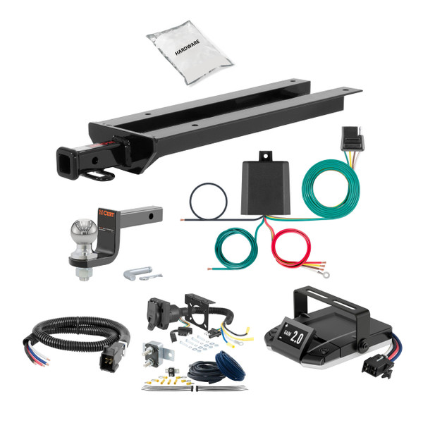 17-21 Volvo S90  2 CURT Trailer Hitch + Assure Proportional Brake Controller Kit HBCW2546 - CURT