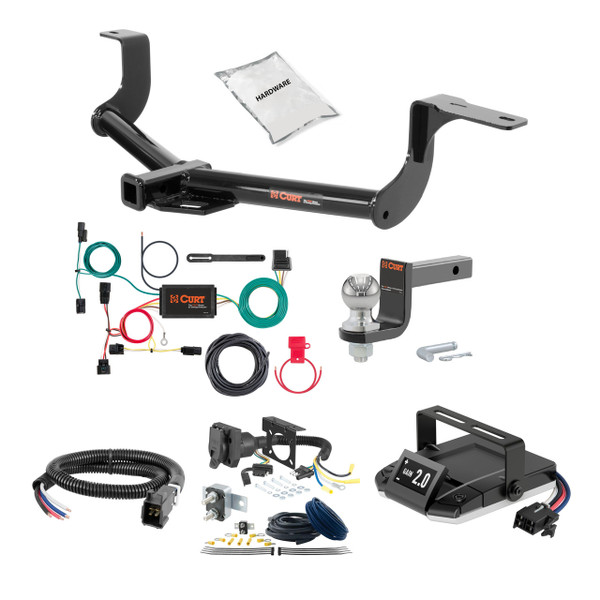07-10 HONDA Element SC 1.25 CURT Trailer Hitch + Assure Proportional Brake Controller Kit HBCW1363 - CURT