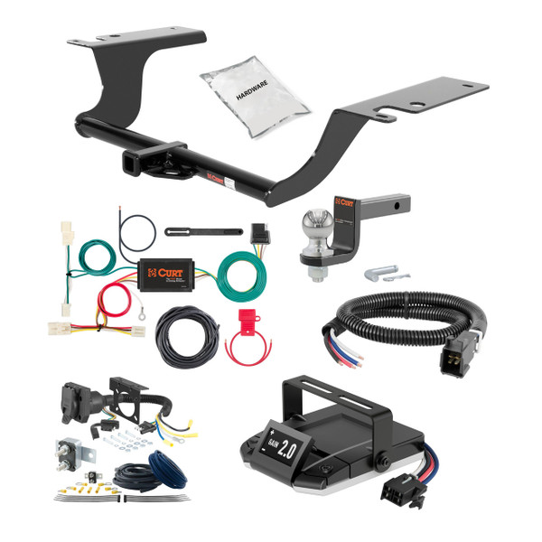 16-20 KIA Optima 1.25 CURT Trailer Hitch + Assure Proportional Brake Controller Kit HBCW1601 - CURT