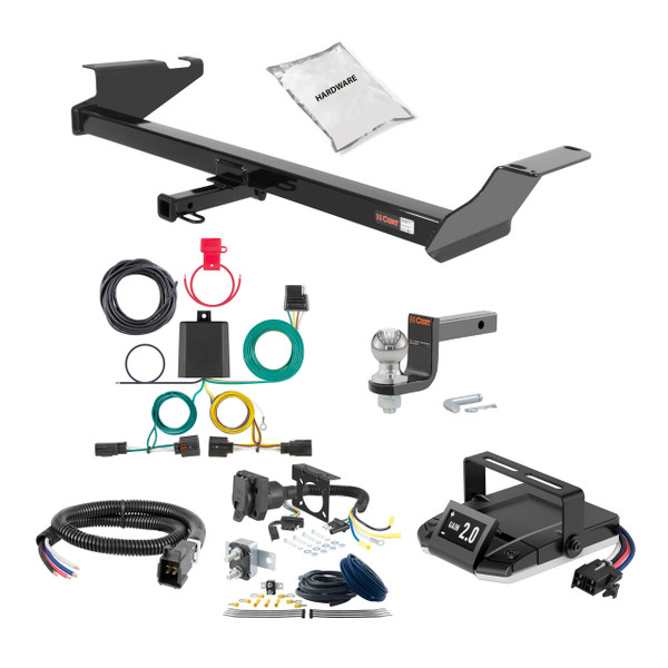98-03 Dodge Durango 2 CURT Trailer Hitch + Assure Proportional Brake Controller Kit HBCW694 - CURT
