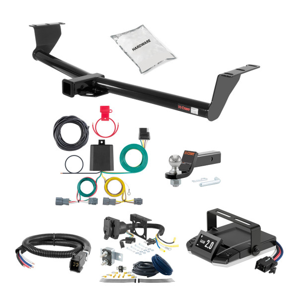 07-10 Hyundai Entourage 2 CURT Trailer Hitch + Assure Proportional Brake Controller Kit HBCW1416 - CURT