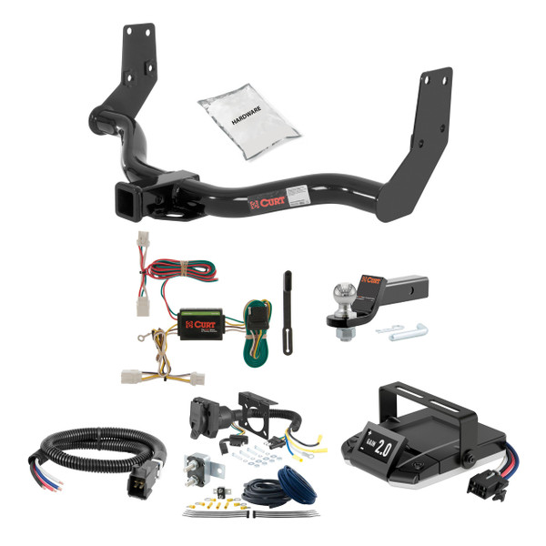 97-03 Infiniti QX4  2 CURT Trailer Hitch + Assure Proportional Brake Controller Kit HBCW1489 - CURT