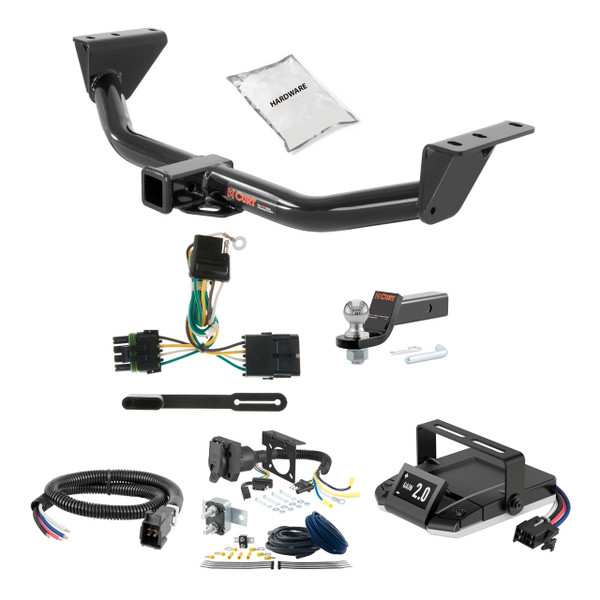 73-91 Chevrolet   2 CURT Trailer Hitch + Assure Proportional Brake Controller Kit HBCW593 - CURT