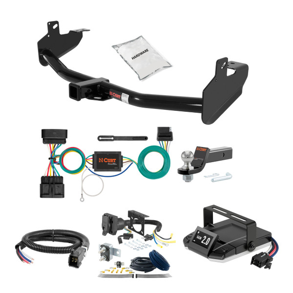 07-08 ISUZU I-290 2 CURT Trailer Hitch + Assure Proportional Brake Controller Kit HBCW1511 - CURT