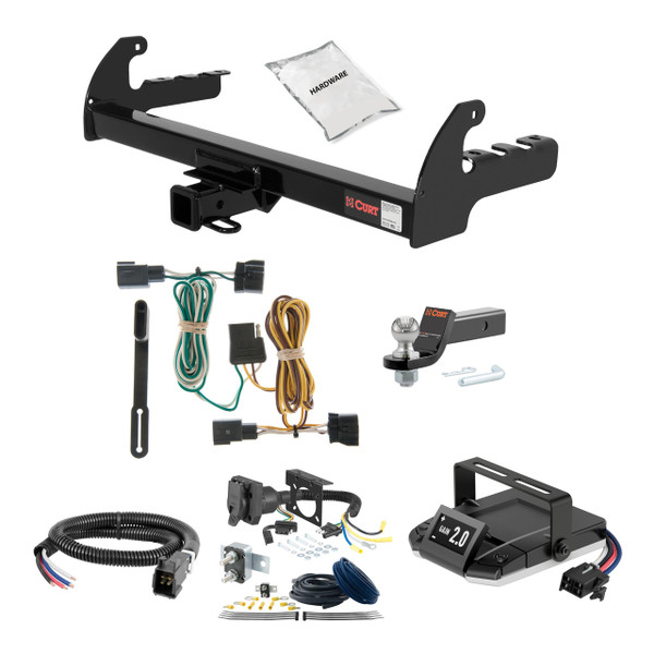 05-10 Dodge Dakota 2 CURT Trailer Hitch + Assure Proportional Brake Controller Kit HBCW683 - CURT