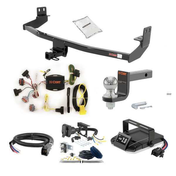 04-06 Chrysler Pacifica Excluding hybrid 1.25 CURT Trailer Hitch + Assure Proportional Brake Controller Kit HBCW644 - CURT