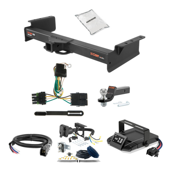 03-06 Chevrolet Tahoe 2 CURT Trailer Hitch + Assure Proportional Brake Controller Kit HBCW595 - CURT