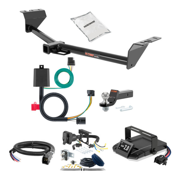 07-10 KIA Rondo 1.25 CURT Trailer Hitch + Assure Proportional Brake Controller Kit HBCW1613 - CURT