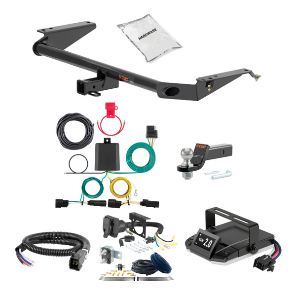 17-24 Chrysler Pacifica 2 CURT Trailer Hitch + Assure Proportional Brake Controller Kit HBCW640 - CURT