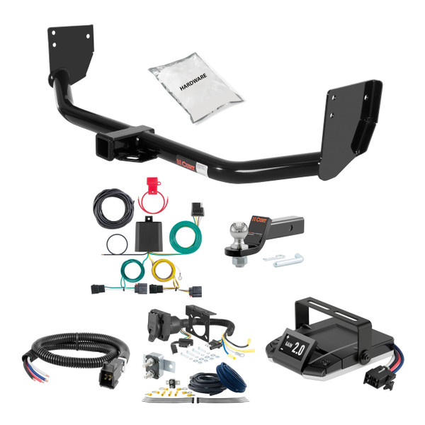 04-09 Dodge Durango 2 CURT Trailer Hitch + Assure Proportional Brake Controller Kit HBCW690 - CURT