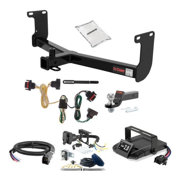 06-10 Dodge Charger 2 CURT Trailer Hitch + Assure Proportional Brake Controller Kit HBCW681 - CURT