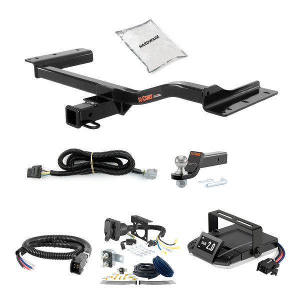 16-20 Lexus RX450h Excluding F Sport 2 CURT Trailer Hitch + Assure Proportional Brake Controller Kit HBCW1710 - CURT