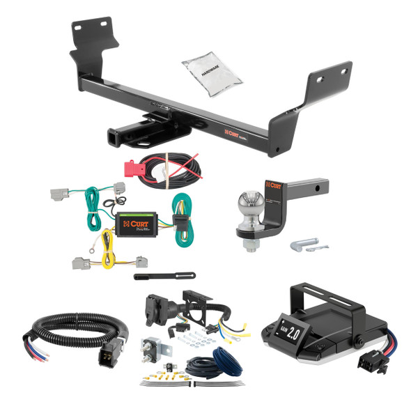 11-15 Chrysler CHRYSLER  1.25 CURT Trailer Hitch + Assure Proportional Brake Controller Kit HBCW623 - CURT