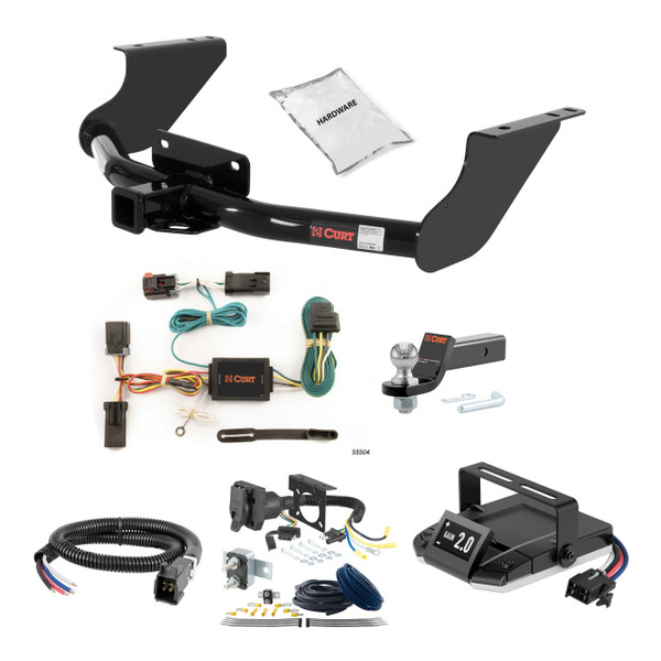 03-10 Dodge Ram 1500  Excluding factory receiver 2 CURT Trailer Hitch + Assure Proportional Brake Controller Kit HBCW711 - CURT