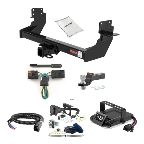 03-06 Dodge Sprinter 2500 140" WB with dual rear wheels 2 CURT Trailer Hitch + Assure Proportional Brake Controller Kit HBCW764 - CURT