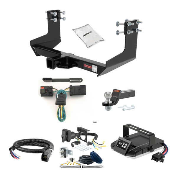 07-09 Dodge Sprinter 3500  Standard bumper 2 CURT Trailer Hitch + Assure Proportional Brake Controller Kit HBCW766 - CURT