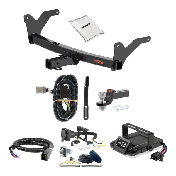 24-24 Lexus TX500h 2 CURT Trailer Hitch + Assure Proportional Brake Controller Kit HBCW1716 - CURT