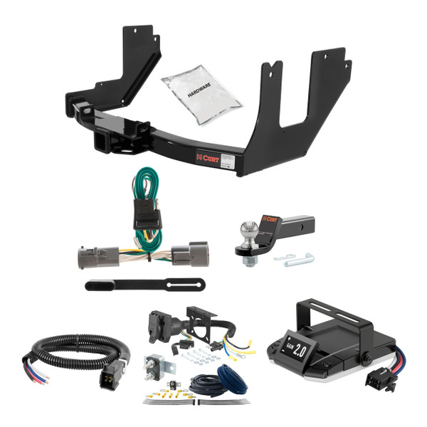 04-05 Ford F-150  Excluding factory receiver and 2004 Heritage Edition 2 CURT Trailer Hitch + Assure Proportional Brake Controller Kit HBCW860 - CURT