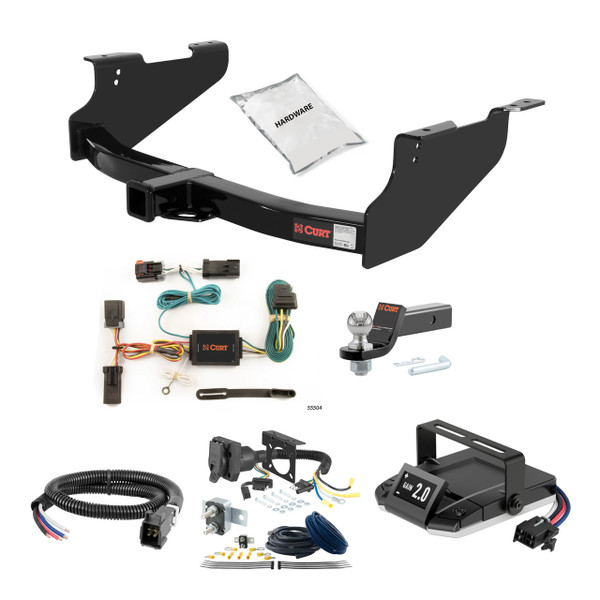 03-10 Dodge Ram 2500 Excluding factory receiver 2 CURT Trailer Hitch + Assure Proportional Brake Controller Kit HBCW728 - CURT