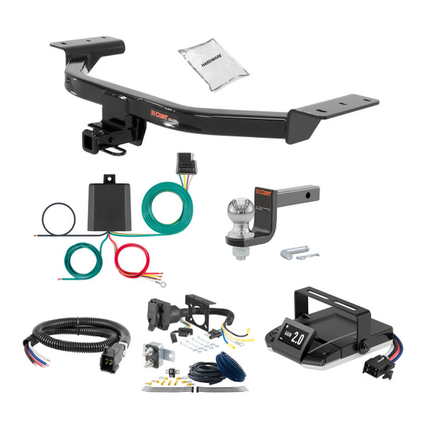 84-90 Ford Bronco II 2 CURT Trailer Hitch + Assure Proportional Brake Controller Kit HBCW790 - CURT