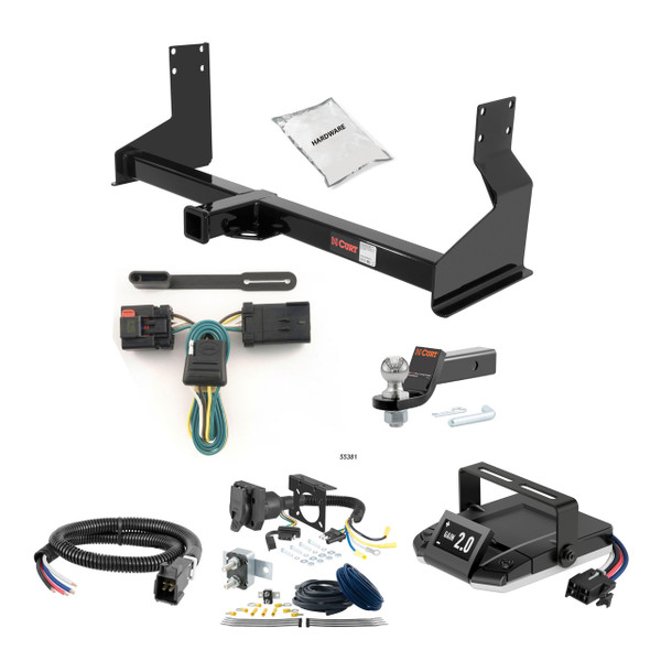 07-09 Dodge Sprinter 2500 Standard bumper 2 CURT Trailer Hitch + Assure Proportional Brake Controller Kit HBCW760 - CURT