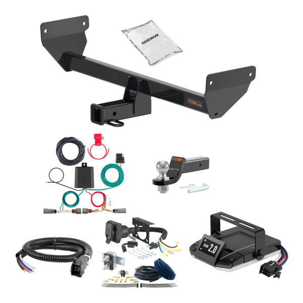 23-24 Mazda CX-50 1.25 CURT Trailer Hitch + Assure Proportional Brake Controller Kit HBCW1808 - CURT