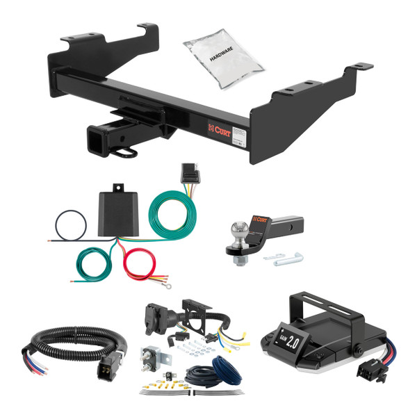 86-97 Ford Aerostar 1.25 CURT Trailer Hitch + Assure Proportional Brake Controller Kit HBCW783 - CURT