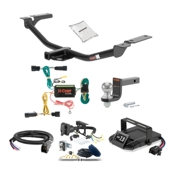 16-18 Lincoln MKX 2 CURT Trailer Hitch + Assure Proportional Brake Controller Kit HBCW1741 - CURT
