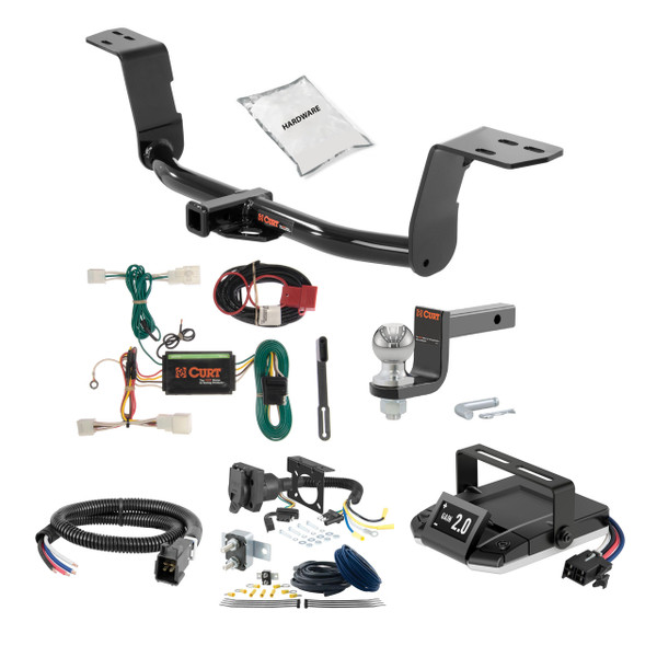 14-15 Lexus IS350 Convertible 1.25 CURT Trailer Hitch + Assure Proportional Brake Controller Kit HBCW1677 - CURT