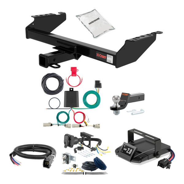 21-24 Ford Bronco Excluding factory receiver 2 CURT Trailer Hitch + Assure Proportional Brake Controller Kit HBCW785 - CURT