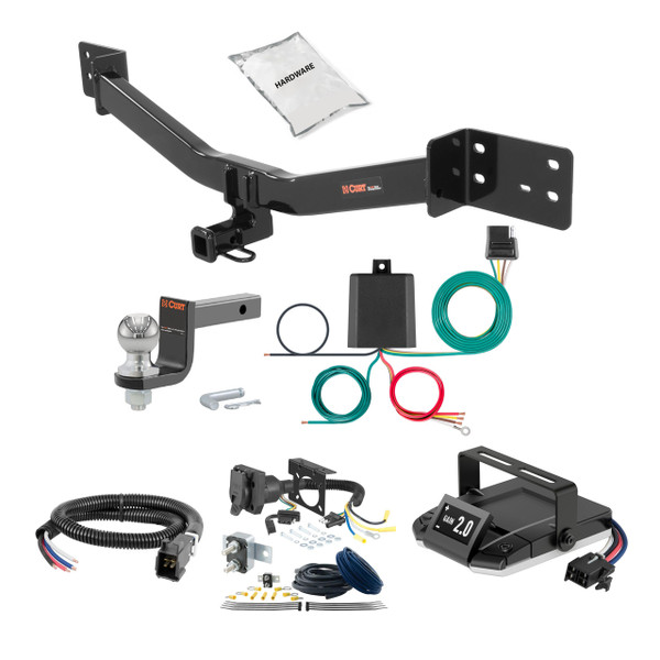 01-06 Lexus LS430 1.25 CURT Trailer Hitch + Assure Proportional Brake Controller Kit HBCW1680 - CURT