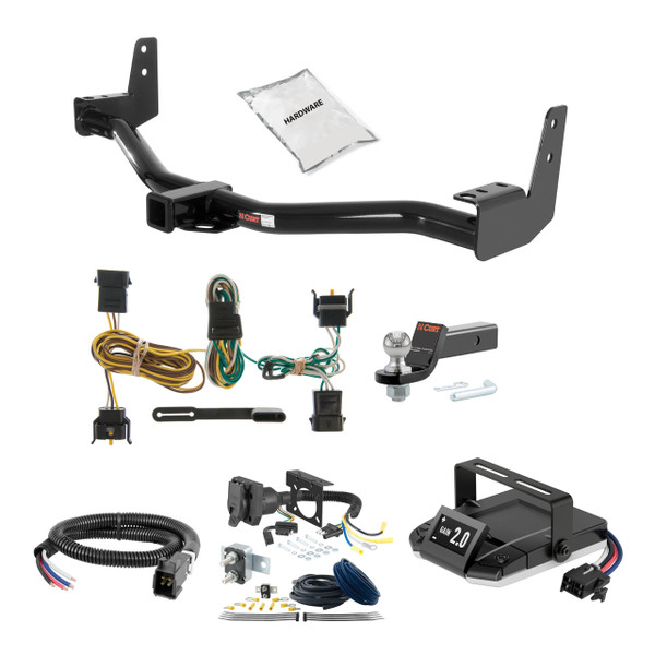 97-02 Ford Expedition 2 CURT Trailer Hitch + Assure Proportional Brake Controller Kit HBCW828 - CURT