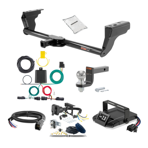 18-22 Ford EcoSport 1.25 CURT Trailer Hitch + Assure Proportional Brake Controller Kit HBCW806 - CURT