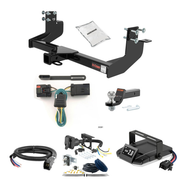 03-06 Dodge Sprinter 3500  118" and 140" WB with single rear wheels, 158" WB 2 CURT Trailer Hitch + Assure Proportional Brake Controller Kit HBCW769 - CURT