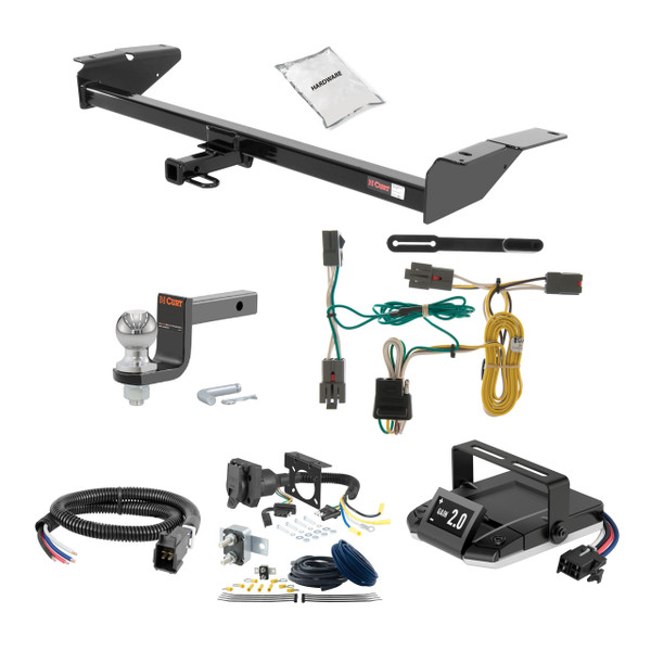 87-91 Ford Country Squire 2 CURT Trailer Hitch + Assure Proportional Brake Controller Kit HBCW793 - CURT