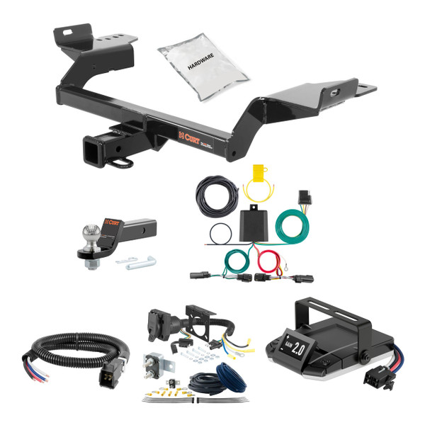 13-19 Ford Escape 1.25 CURT Trailer Hitch + Assure Proportional Brake Controller Kit HBCW814 - CURT