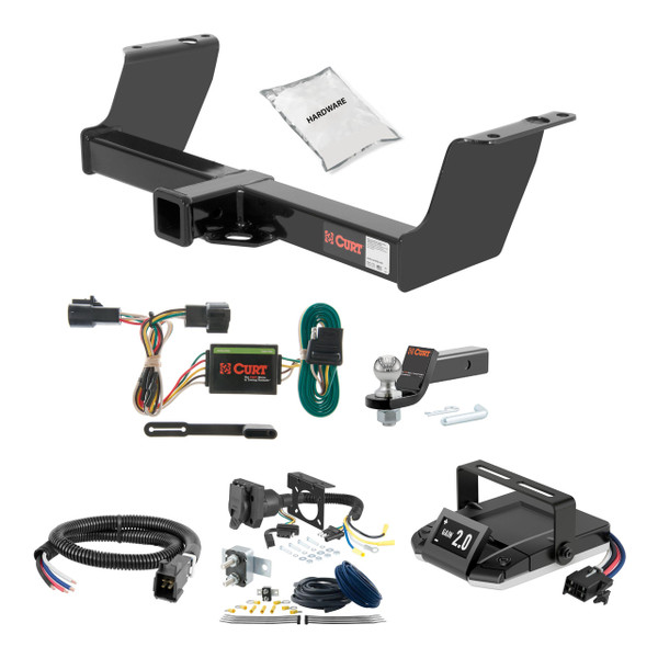 83-11 Ford   00-05 models are no drill 1.25 CURT Trailer Hitch + Assure Proportional Brake Controller Kit HBCW977 - CURT