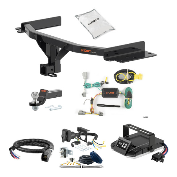 97-02 Ford Expedition 2 CURT Trailer Hitch + Assure Proportional Brake Controller Kit HBCW829 - CURT