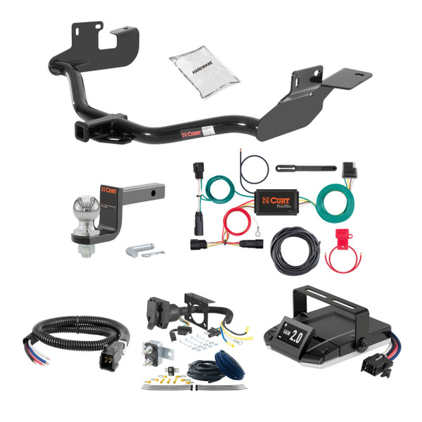 13-19 Ford Escape Excluding S 2 CURT Trailer Hitch + Assure Proportional Brake Controller Kit HBCW816 - CURT