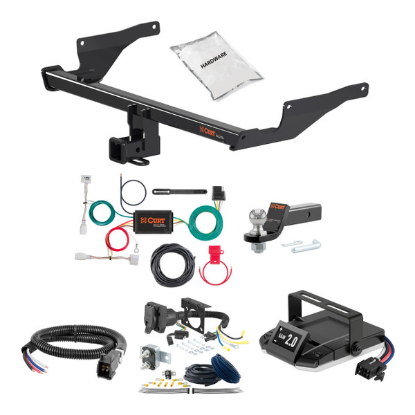 13-24 Mazda CX-5 1.25 CURT Trailer Hitch + Assure Proportional Brake Controller Kit HBCW1797 - CURT
