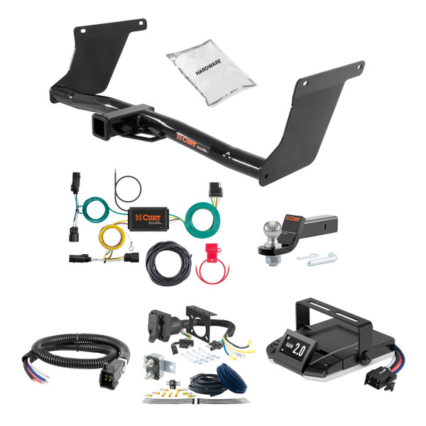 13-19 Ford Escape 2 CURT Trailer Hitch + Assure Proportional Brake Controller Kit HBCW815 - CURT