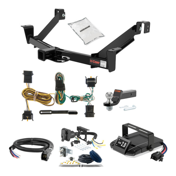 95-01 Ford Explorer 2 CURT Trailer Hitch + Assure Proportional Brake Controller Kit HBCW834 - CURT