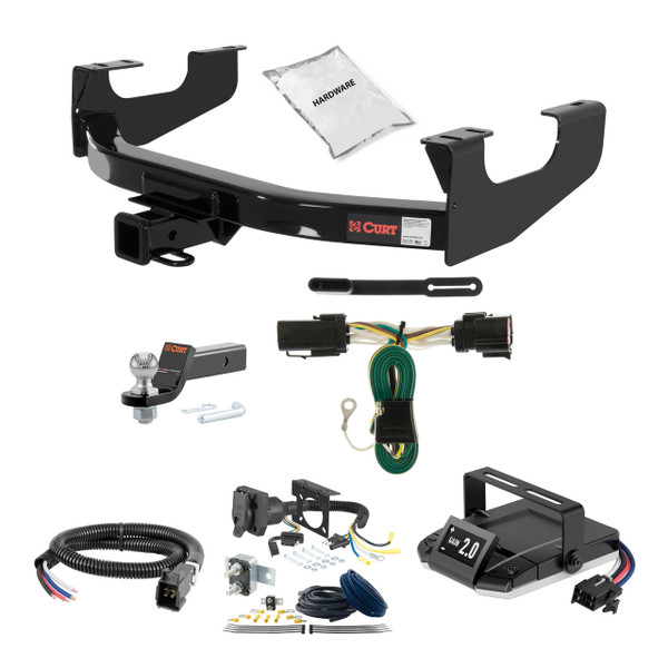 04-04 Ford F-150 Heritage Edition Excluding 20" spare tire 2 CURT Trailer Hitch + Assure Proportional Brake Controller Kit HBCW870 - CURT