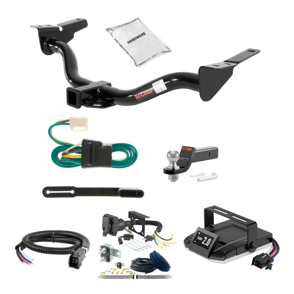 01-04 Ford Escape 2 CURT Trailer Hitch + Assure Proportional Brake Controller Kit HBCW820 - CURT
