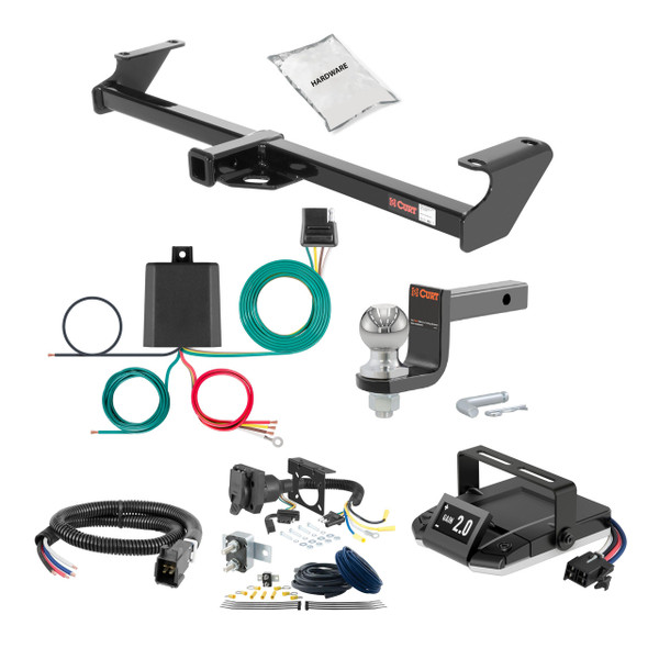 89-98 GEO Tracker 1.25 CURT Trailer Hitch + Assure Proportional Brake Controller Kit HBCW1019 - CURT