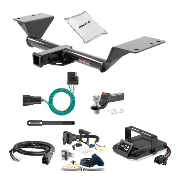 89-98 GMC GMC 1.25 CURT Trailer Hitch + Assure Proportional Brake Controller Kit HBCW1020 - CURT